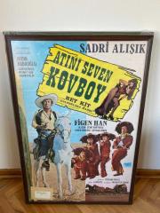 Atını Seven Kovboy Ret Kit 1974 Afişi | Sadri Alışık, Figen Han, Aydın Babaoğlu, Sami Hazinses, Ali Şen, Cevat Kurtuluş | Reji A. Gülyüz | Çerçeveli