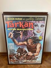 Tarkan: Altın Madalyon Film Afişi 1972 | Kartal Tibet, Kamran Usluer, Zeki Alasya, Eva Bender, Halit Akçatepe | ARZU FİLM | Sezgin Burak Şaheseri