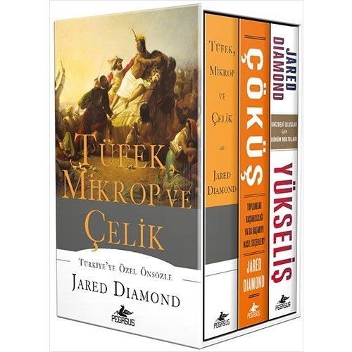 Tüfek, Mikrop ve Çelik + Çöküş + Yükseliş  Kutulu Özel Set (3 Kitap Karton Kapak) - Jared Diamond
