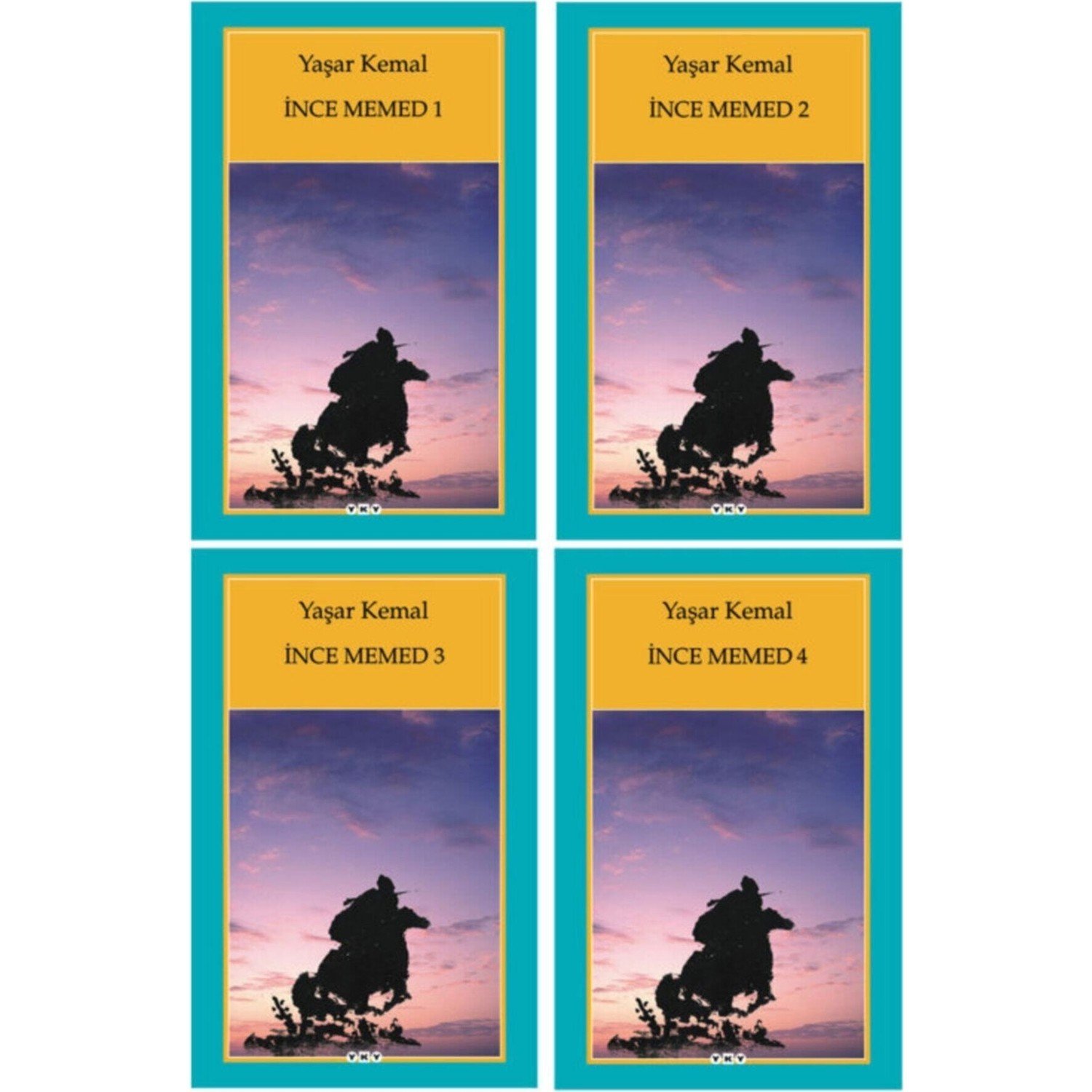 Yaşar Kemal İnce Memed Serisi 1-2-3-4 Set