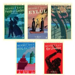 İş Bankası Mehmet Rauf 5 Kitap Set / Eylül-Genç Kız Kalbi-Ferda-Yı Garam-Bir Aşkın Tarihi-Kan Damlası