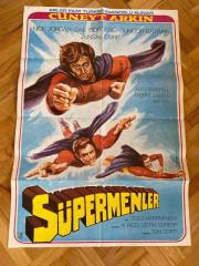 SÜPERMENLER FİLM AFİŞİ No. 1 ve No.2 Set | CÜNEYT ARKIN, NICK JORDAN, SAL BORGESE, GÜNGÖR BAYRAK, ÜNSAL EMRE