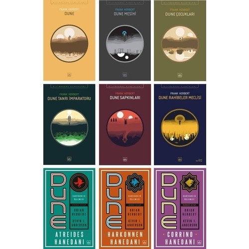 İthaki Yayınları Dune Serisi 9 Kitap Tam Set - Dune Mesihi - Çocukları - Tanrı Imparatoru - Sapkınları - Rahibeler Meclisi - Hanedanlık Üçlemesi