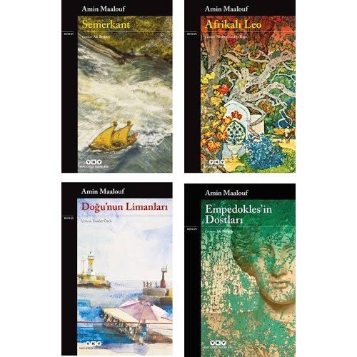 Amin Maalouf 4 Kitap Set - Semerkant - Afrikalı Leo - Doğu'nun Limanları - Empedokles'in Dostları