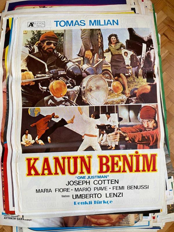 Kanun Benim - One Justman Film Afişi | Tomas Milian, Joseph Cotten, Mario Fiore Yönetmen Umberto Lenzi