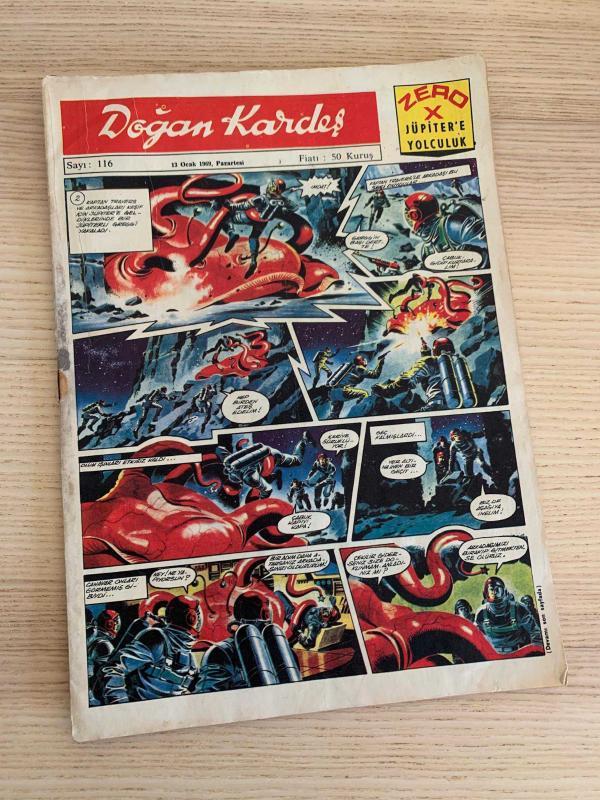 DOĞAN KARDEŞ - SAYI: 116 | 13 Ocak 1969 | Zero X Jüpiter’e Yolculuk