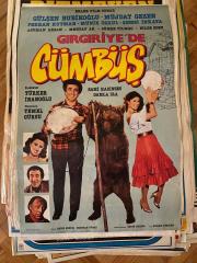 FİLM AFİŞİ - GIRGIRIYE'DE CÜMBÜŞ -GÜLŞEN BUBİKOĞLU - MÜJDAT GEZEN - PERHAN KUTMAN - MÜNİR ÖZKUL - ŞEMSİ İNKAYA