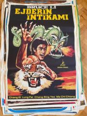 EJDERİN İNTİKAMI FİLMİNİN ORİJİNAL AFİŞİ OYNAYANLAR: BRUCE Lİ, CHANG Eİ, LUNG FEİ, CHANG SİNG YEİ, MA CHİ CHANG