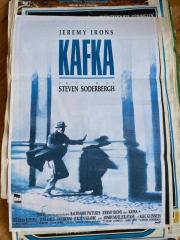 KAFKA FİLMİNİN AFİŞİ OYNAYANLAR: JEREMY IRONS, JOEL GREY, THERESA RUSSELL YÖNETMEN: STEVEN SODERBERGH