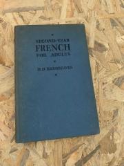 Second-Year French for Adults | 1928 baskı | İngilizce - Fransızca | English - French