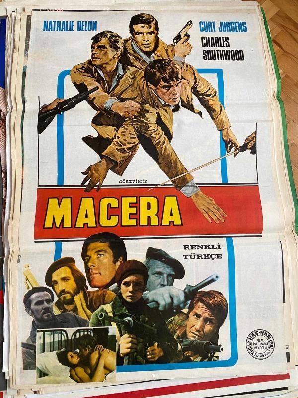 GÖREVİMİZ MACERA FİLMİNİN AFİŞİ OYNAYANLAR: NATHALIE DELON, CURT JURGENS, CHARLES SOUTHWOOD