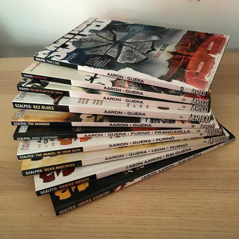 Scalped Vol. 1 - 10 | 2007 - 2012 yılları arasında çıkan 10 sayı birden tam seri | İlk Baskı | Vertigo