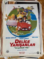 DELİCE YARIŞANLAR FİLMİNİN AFİŞİ OYNAYANLAR: MICHAEL SARRAZIN, SUSAN FLANNERY, RAUL JULIA YÖNETMEN: CHUCK BAIL