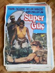 SÜPER GÜÇ FİLMİNİN AFİŞİ OYNAYANLAR: FRANK ZAGARINO, MELANI RODGERS, JOHN PHILLIP LAW