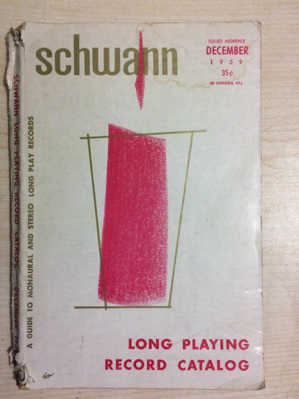 Schwann Long Playing Record Catalog December 1959