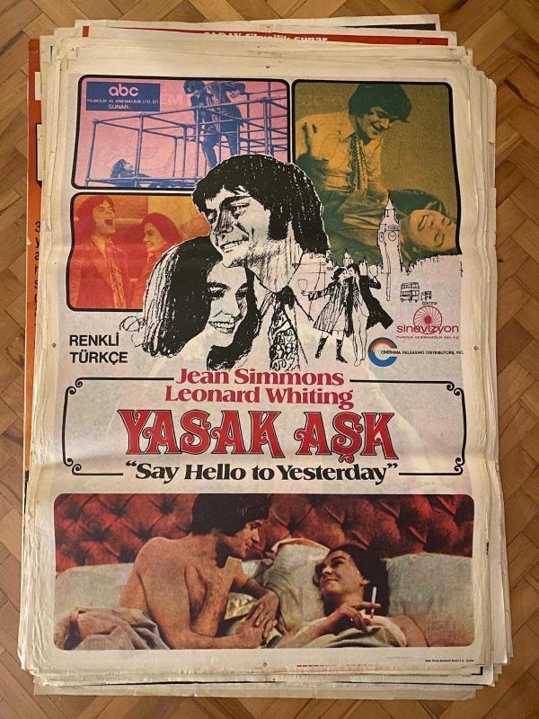YASAK AŞK - SAY HELLO TO YESTERDAY FİLMİNİN AFİŞİ | JEAN SIMMONS, LEONARD WHITING