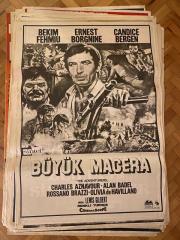 Büyük Macera The Adventurers (1970) Filminin Orijinal Afişi | Bekim Fehmiu, Ernest Borgnine, Charles Aznavour, Alan Badel, Candice Bergen