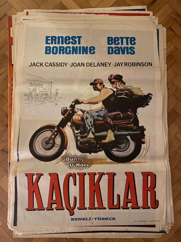 KAÇIKLAR - BUNNY O'HARE 1971 FİLMİNİN AFİŞİ - ERNEST BORGNINE, BETTE DAVIS