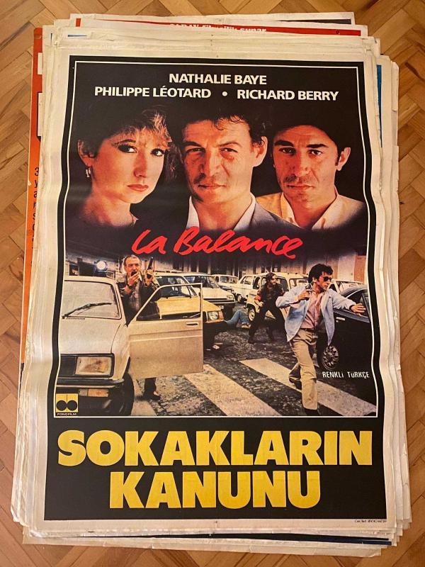 SOKAKLARIN KANUNU FİLMİNİN AFİŞİ OYNAYANLAR: NATHALIE BAYE, PHILLIPPE LEOTARD, RICHARD BERRY