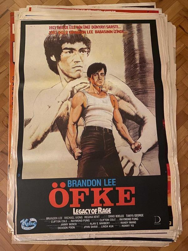 ÖFKE - Legacy of Rage 1986 Film Afişi | Brandon Lee