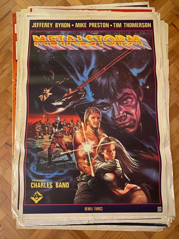 METALSTORM FİLMİNİN AFİŞİ OYNAYANLAR: JEFFEREY BYRON, MIKE PRESTON, TIM THOMERSON YÖNETMEN: CHARLES BAND