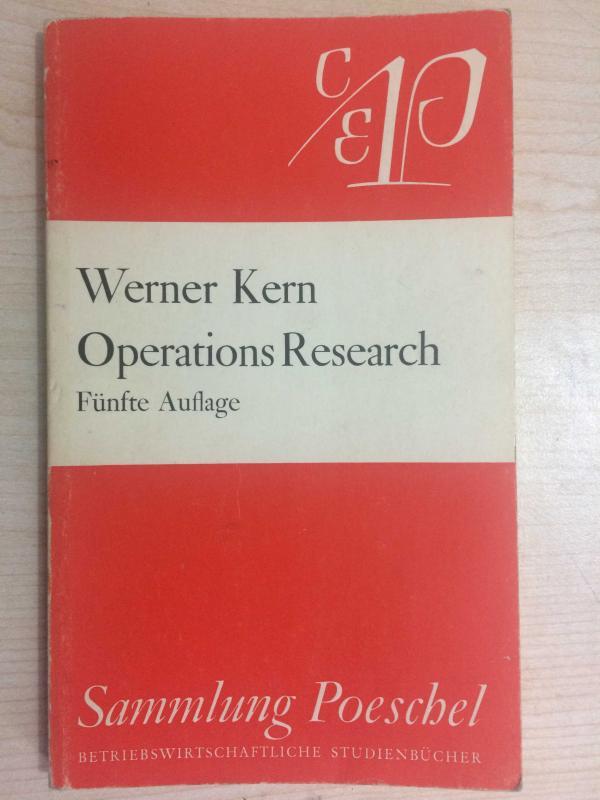 OPERATIONS RESEARCH FÜNFTE AUFLAGE | İMZALI