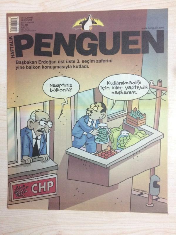 HAFTALIK PENGUEN MİZAH DERGİSİ 16 HAZİRAN 2011 PERŞEMBE SAYI 2011/25  NO 456