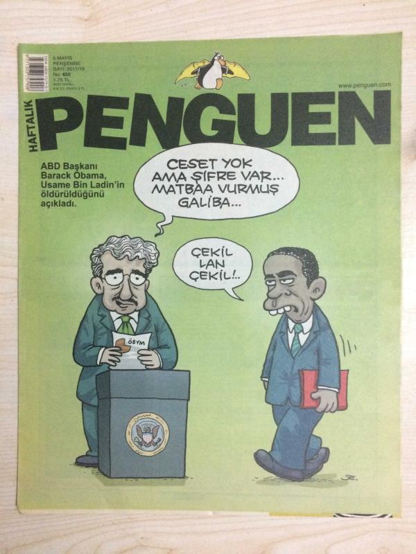 HAFTALIK PENGUEN MİZAH DERGİSİ 5 MAYIS 2011 PERŞEMBE SAYI 2011/19  NO 450