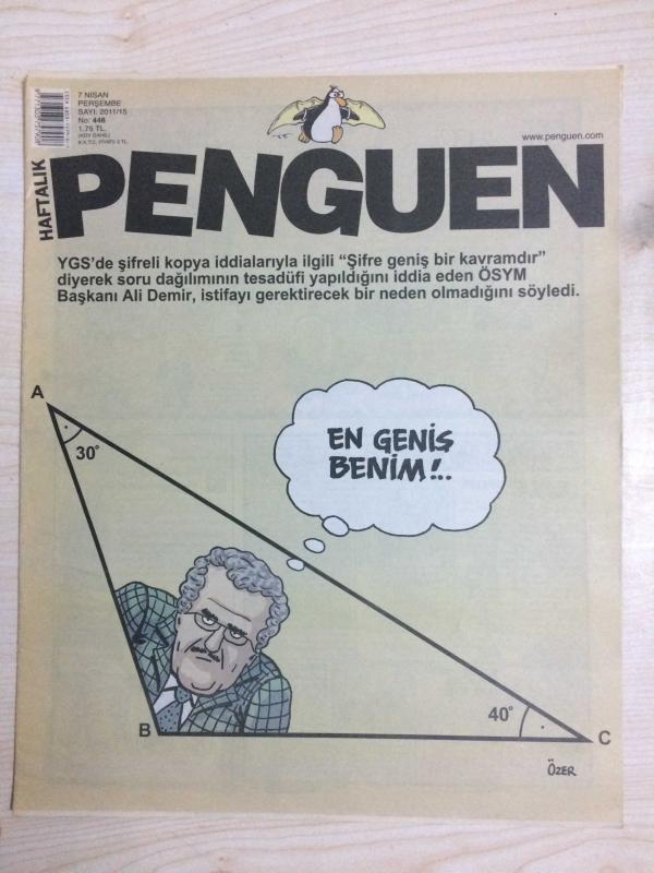 HAFTALIK PENGUEN MİZAH DERGİSİ 7 NİSAN 2011 PERŞEMBE SAYI 2011/15  NO 446
