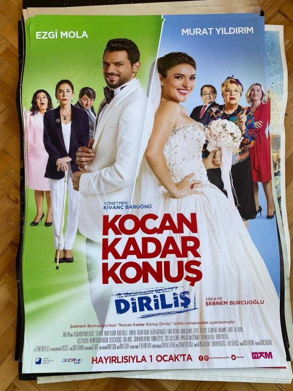 Kocan Kadar Konuş - Diriliş Film Afişi | Ezgi Mola, Murat Yıldırım
