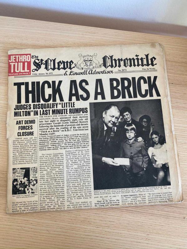 Jethro Tull - Thick As A Brick | Reprise Records - MS 2072, Reprise Records - 377 | Nadir bulunan 1972 Türkiye Versiyonu