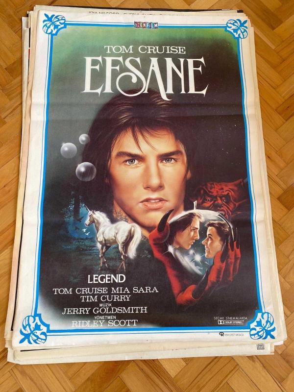 EFSANE | LEGEND | FİLMİNİN AFİŞİ OYNAYANLAR: TOM CRUISE, MIA SARA,TIM CURRY YÖNETMEN: RIDLEY SCOTT