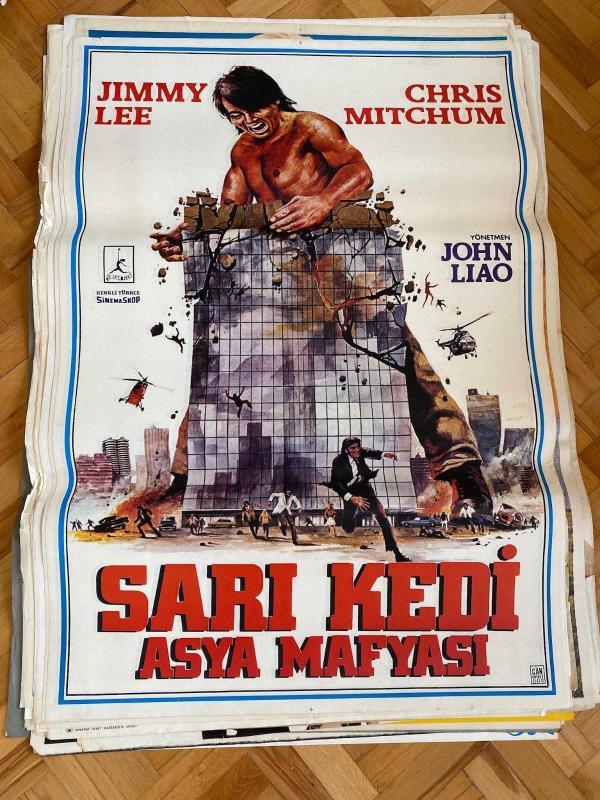 SARI KEDİ ASYA MAFYASI FİLMİNİN AFİŞİ - JIMMY LEE, CHRIS MITCHUM