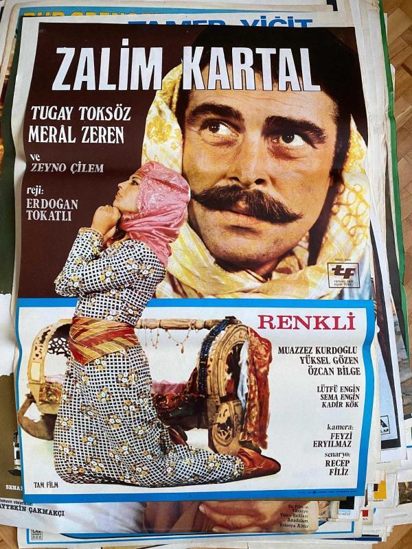 ZALİM KARTAL FİLMİNİN AFİŞİ NO:1 | TUGAY TOKSÖZ - MERAL ZEREN (ÖZEL RULO KUTUDA GÖNDERİM)