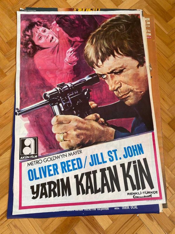 YARIM KALAN KİN | OLIVER REED, JILL ST. JOHN | ORİJİNAL FİLM AFİŞİ | AKÜN Film