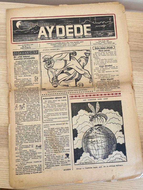 AYDEDE | 22 Mayıs 1948 | NO: 91 - 5 | Arapların tebliğine göre Siyonistlerin tebliğine göre | Tam boy