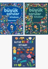 Büyük Sorular Kitabım + Büyük Sorular Kitabım Hayvanlar + Büyük Renkler Kitabım 3'lü Set - Yapı Kredi Yayınları