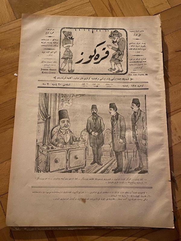 KARAGÖZ OSMANLICA NO.125 MİZAHİ HALK GAZETESİ 1909 | Sene 2