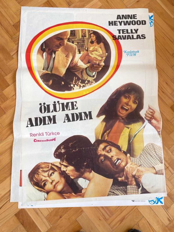 ÖLÜME ADIM ADIM - THE KILLER IS ON THE PHONE FİLMİNİN AFİŞİ ( Telly Savalas, Anne Heywood, Osvaldo Ruggieri )