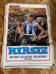 HIRSIZ FİLMİNİN AFİŞİ OYNAYANLAR: ADRIANO CELENTANO, ELEONORA GIORGI, JOHN SHARP, OLGA KARLATOS