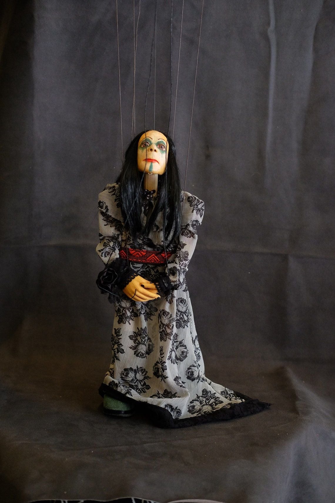 The Dark Countess! Collectible and Unique Marionette %100 Handmade - Çağdaş Çakmak