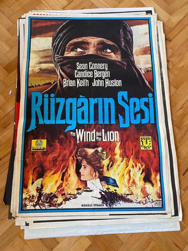 RÜZGARIN SESİ FİLMİNİN AFİŞİ OYNAYANLAR: SEAN CONNERY, CANDICE BERGEN, BRIAN KEITH, JOHN HUSTON YÖNETMEN: JOHN MILIUS