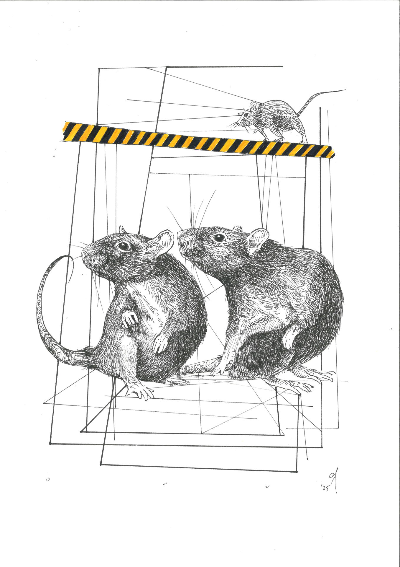 Onur Gürsoy - Kağıt Üzerine Karışık Teknik