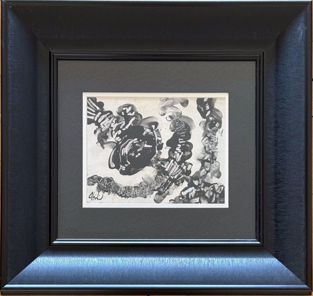 Abidin Dino - Kağıt Üzerine Çini - İmzalı