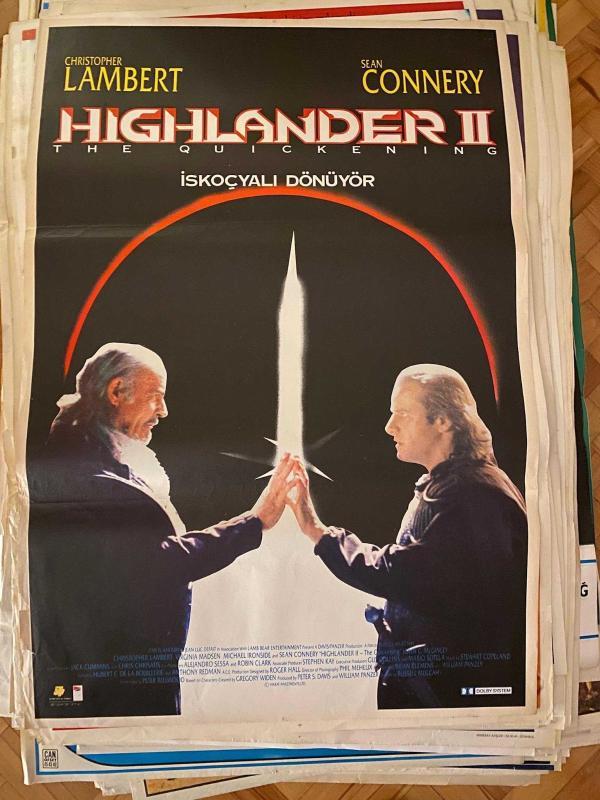 HIGHLANDER II - İSKOÇYALI 2 FİLM AFİŞİ | Sean Connery, Christopher Lambert