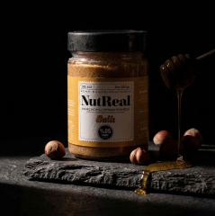NUTREAL Ballı Fındık Ezmesi (Parçacıklı) (Şeker İlavesiz) - 320gr