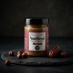 Nutreal Hurmalı Fındık Ezmesi (Parçacıklı ve Şeker Ilavesiz) - 320G