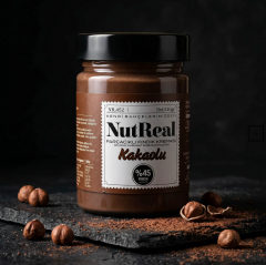NUTREAL Kakaolu Fındık Kreması (Parçacıklı) - 340gr