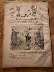 KARAGÖZ OSMANLICA NO.188 MİZAHİ HALK GAZETESİ 1909 | Sene 2