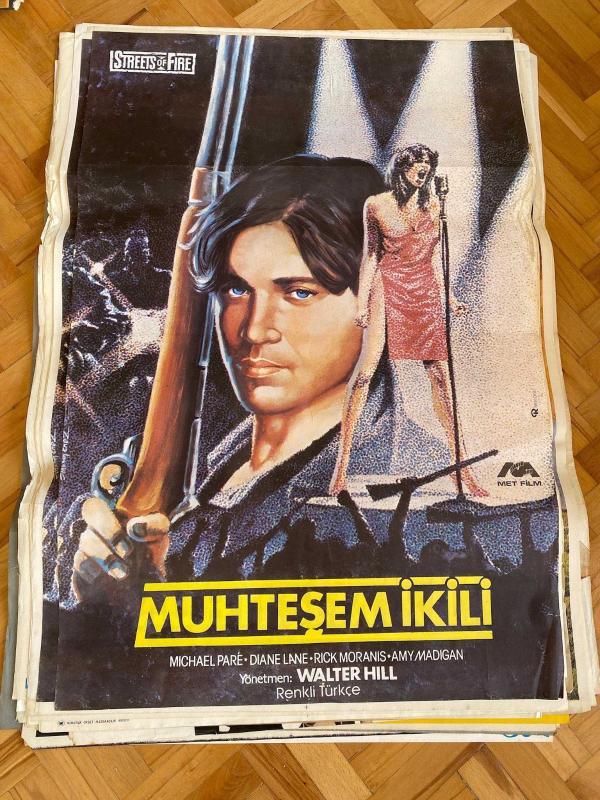 Muhteşem İkili - Streets of Fire Film Afişi | Michael Pare, Diane Lane, Rick Moranis 1984